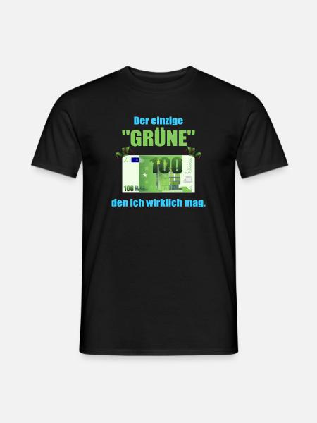 Den Grüne mag ich ! - Männer T-Shirt - Schwarz