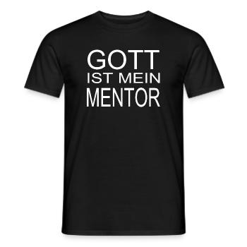 Gott ist mein Mentor - Männer T-Shirt - Schwarz - Vorne - AI Model Male 178 light (178cm)
