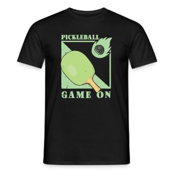 Pickleball Spieler - Männer T-Shirt - Schwarz - Vorne - AI Model Male 178 light (178cm)
