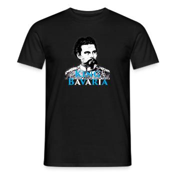 King Bavaria – König Ludwig II. Bayern Motiv - Männer T-Shirt - Schwarz - Vorne - AI Model Male 178 light (178cm)