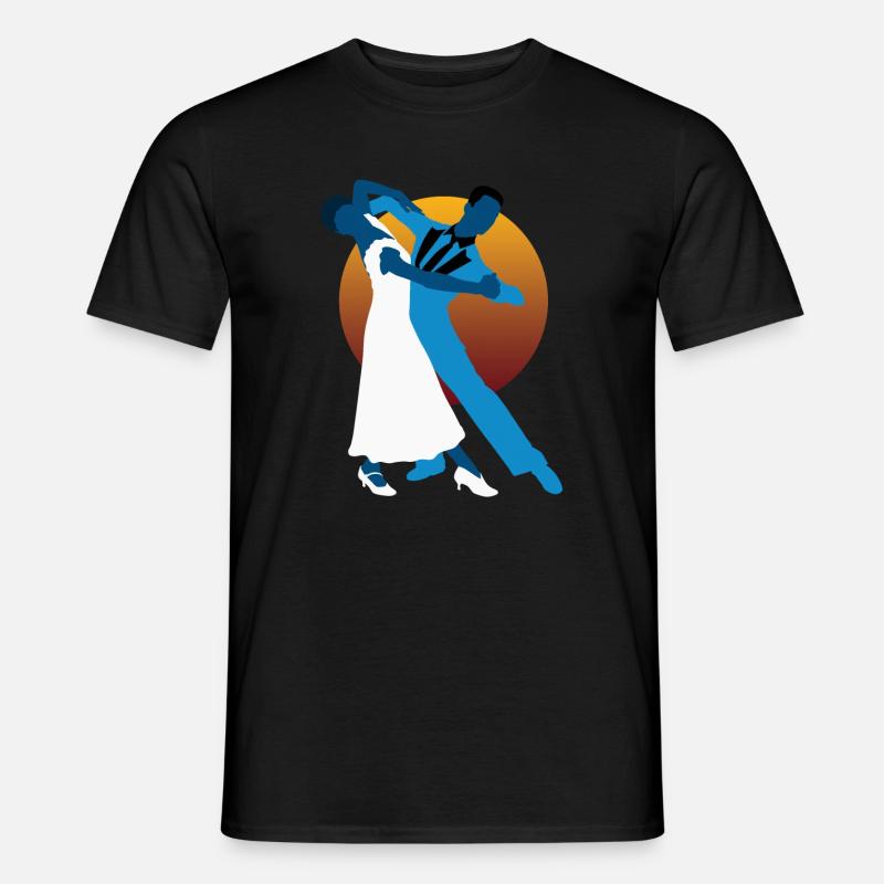Walzertänzer - Männer T-Shirt - Schwarz