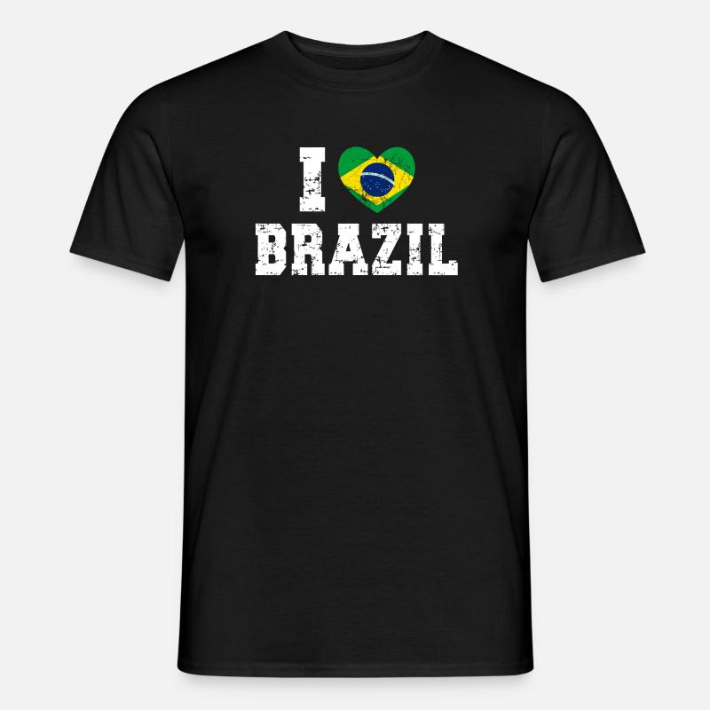 Brasilien - Männer T-Shirt - Schwarz