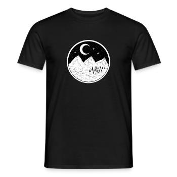 Berge - Männer T-Shirt - Schwarz - Vorne - AI Model Male 178 light (178cm)