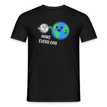 Mother Earth Statement Eco-Friendly Environment - Men's T-Shirt - black - Front - AI Model Male 178 light (178cm)