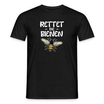 Artenschutz Statement Umwelt Biene Erde Natur - Männer T-Shirt - Schwarz - Vorne - AI Model Male 178 light (178cm)