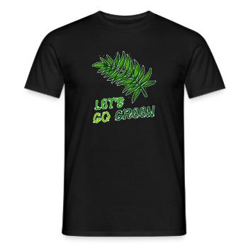 Environnementalistes Terre Mère Nature Déclaration Environnement - T-shirt homme - noir - Devant - AI Model Male 178 light (178cm)
