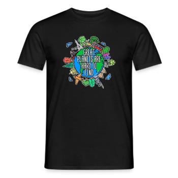 Environment Mother Earth Environmental Protection Tree Nature Conservation - Men's T-Shirt - black - Front - AI Model Male 178 light (178cm)