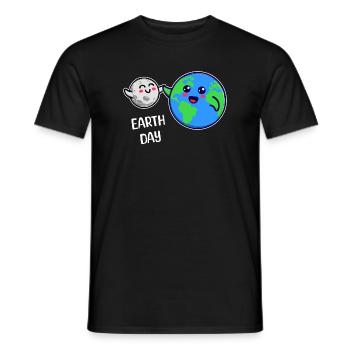 Mother Earth Environment Eco-Friendly Statement - Men's T-Shirt - black - Front - AI Model Male 178 light (178cm)
