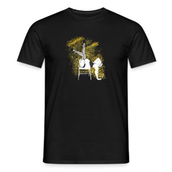 Chairdance - Men's T-Shirt - black - Front - AI Model Male 178 light (178cm)