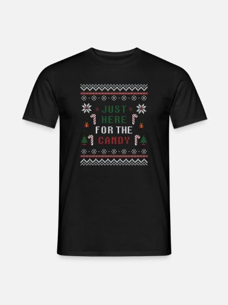 Juste ici pour les bonbons - T-shirt homme - noir