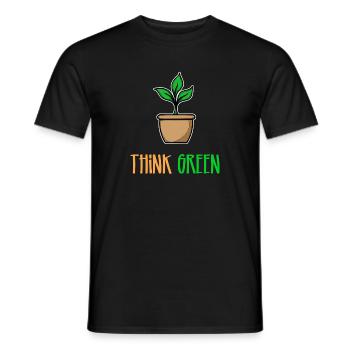 Arbre Déclaration Environnement Terre Nature Conservation Nature Nature - T-shirt homme - noir - Devant - AI Model Male 178 light (178cm)