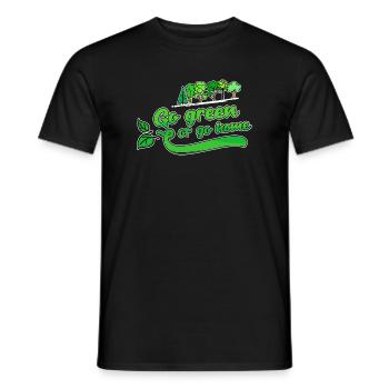 Déclaration Nature Terre Environnement Arbre Conservation de la nature - T-shirt homme - noir - Devant - AI Model Male 178 light (178cm)