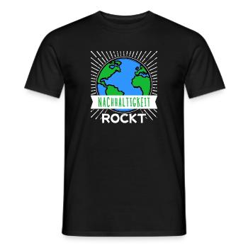 Umwelt Mutter Erde Nachhaltigkeit Umweltschützer - Männer T-Shirt - Schwarz - Vorne - AI Model Male 178 light (178cm)