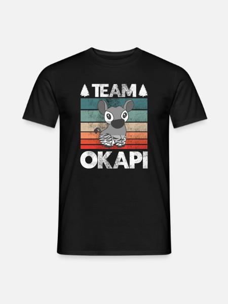 Okapi das Juwel des Dschungels - Männer T-Shirt - Schwarz