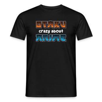 Otaku Anime Animation Japan Manga Statement Comic - Männer T-Shirt - Schwarz - Vorne - AI Model Male 178 light (178cm)