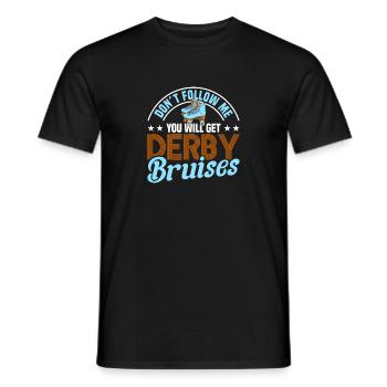 design de patins à roulettes - T-shirt homme - noir - Devant - AI Model Male 178 light (178cm)