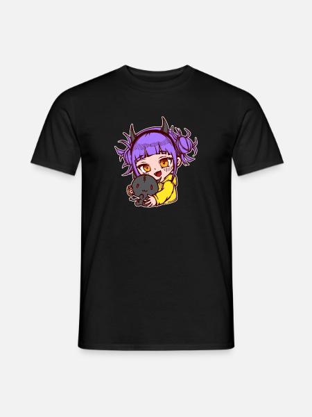 Cartoon Anime Comic Manga Animation Girl - Men's T-Shirt - black