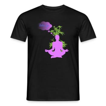 LASST UNS ZEN BLEIBEN - Männer T-Shirt - Schwarz - Vorne - AI Model Male 178 light (178cm)