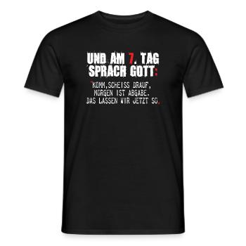 Graffiti-Style Protestgestaltung mit Zitaten - Männer T-Shirt - Schwarz - Vorne - AI Model Male 178 light (178cm)