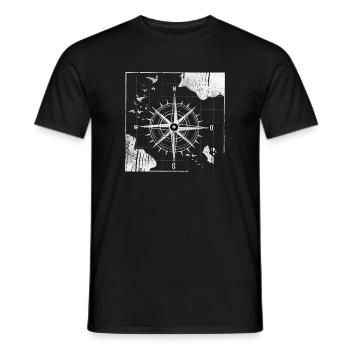 Vintage Kompass Nautic Design - Männer T-Shirt - Schwarz - Vorne - AI Model Male 178 light (178cm)