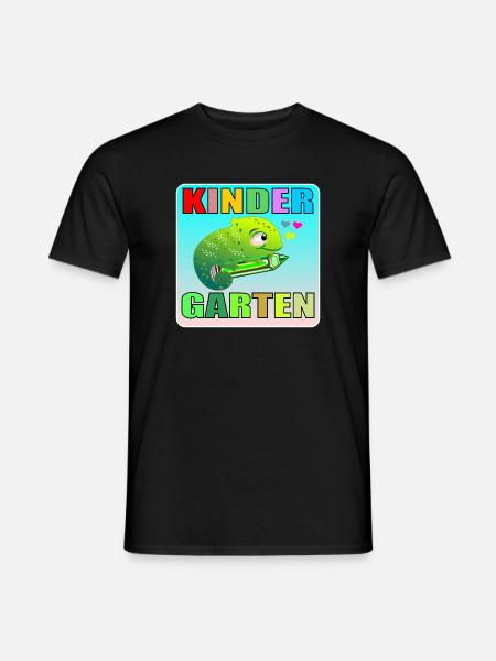 KINDERGARTEN KIND TIERE AMPHIBIE - Männer T-Shirt - Schwarz