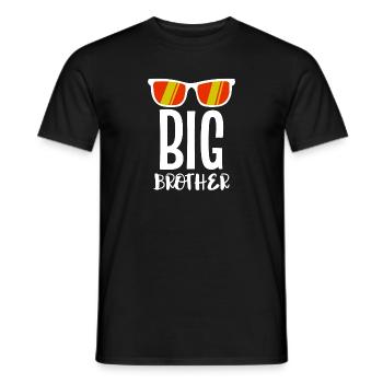 Cool Dicton Fier Big Brother Brother Brother Coeur - T-shirt homme - noir - Devant - AI Model Male 178 light (178cm)