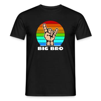 Großer Bruder Bruderherz Cooler Spruch Bro - Männer T-Shirt - Schwarz - Vorne - AI Model Male 178 light (178cm)