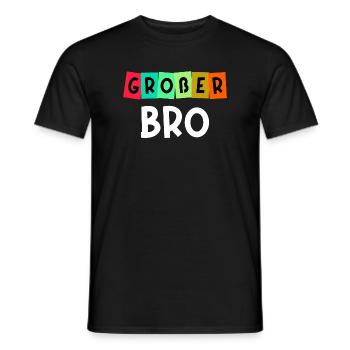 Geschwister Großer Bruder Spruch Bruderherz - Männer T-Shirt - Schwarz - Vorne - AI Model Male 178 light (178cm)