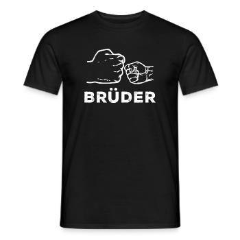 Cooler Spruch Bro Stolzer Großer Bruder Bruderherz - Männer T-Shirt - Schwarz - Vorne - AI Model Male 178 light (178cm)
