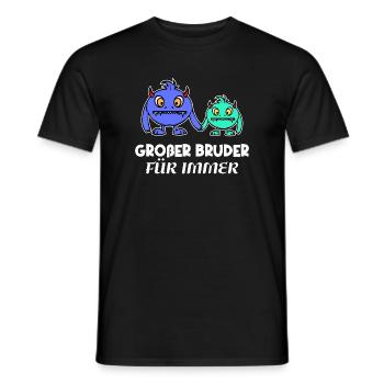 Frère Big Brother Déclaration Amour fraternel - T-shirt homme - noir - Devant - AI Model Male 178 light (178cm)