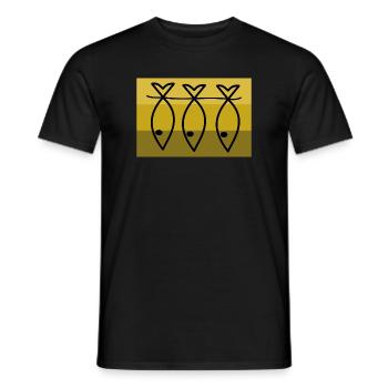 POISSON. POISSON D'AVRIL. VACANCES. ETE. HUMOUR - T-shirt homme - noir - Devant - AI Model Male 178 light (178cm)