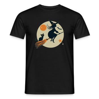 Witch - Men's T-Shirt - black - Front - AI Model Male 178 light (178cm)