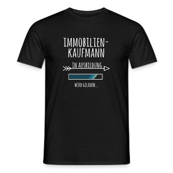 Immobilienkaufmann Ausbildung Beruf Geschenk - Männer T-Shirt - Schwarz - Vorne - AI Model Male 178 light (178cm)