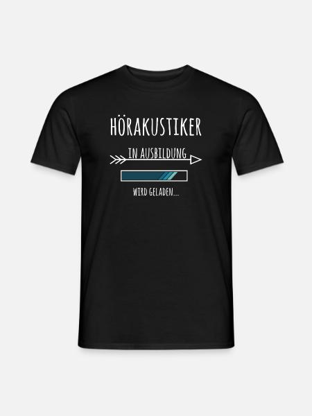 Hörakustiker Ausbildung Beruf Geschenk - Männer T-Shirt - Schwarz