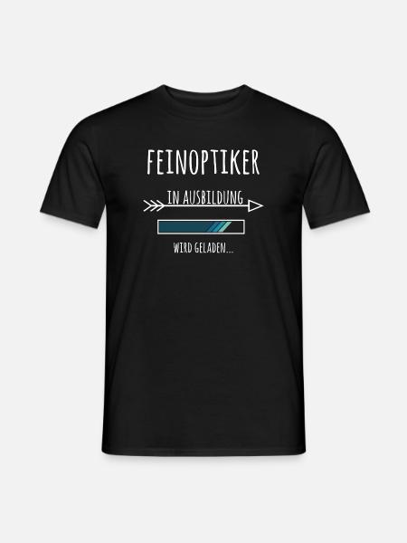Ausbildung Feinoptiker Optiker Beruf - Männer T-Shirt - Schwarz