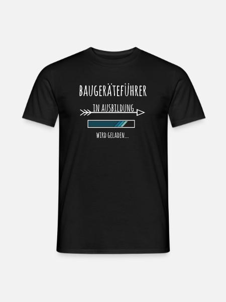 Baugeräteführer Ausbildung Beruf Geschenk - Männer T-Shirt - Schwarz