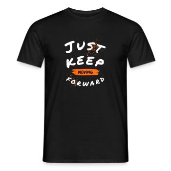 Conception de mouvement de motivation avec dicton - T-shirt homme - noir - Devant - AI Model Male 178 light (178cm)