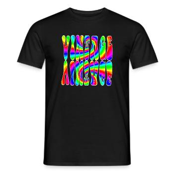 VINTAGE - Men's T-Shirt - black - Front - AI Model Male 178 light (178cm)