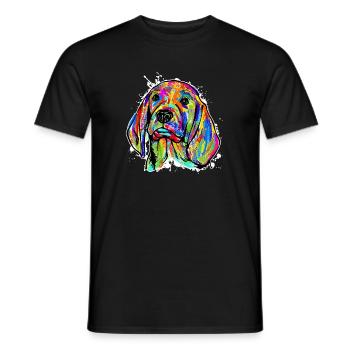 Animaux de compagnie Peluche pour chien Animal préféré Animaux - T-shirt homme - noir - Devant - AI Model Male 178 light (178cm)
