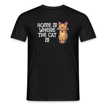 Cat Statement Pets Favorite Pet Pet - T-shirt homme - noir - Devant - AI Model Male 178 light (178cm)