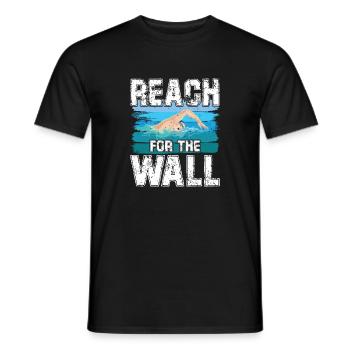 Reach for the wall - Männer T-Shirt - Schwarz - Vorne - AI Model Male 178 light (178cm)