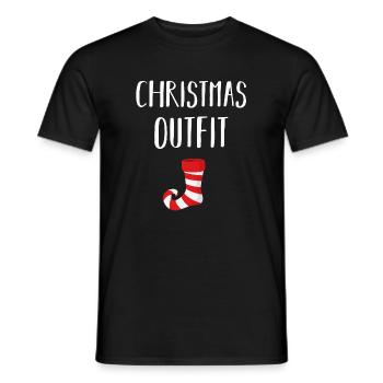 Christmas funny Christmas costume - Men's T-Shirt - black - Front - AI Model Male 178 light (178cm)