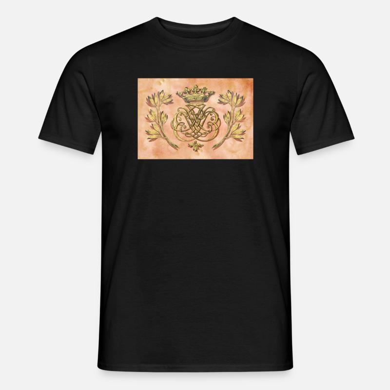 Bach Siegel / Monogramm / Wappen / Insignien - Männer T-Shirt - Schwarz