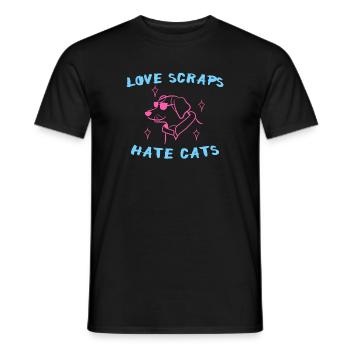Déclaration du chat animal préféré des animaux de compagnie - T-shirt homme - noir - Devant - AI Model Male 178 light (178cm)