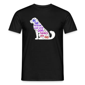 Hund Haustiere Statement Heimtier Lieblingstier - Männer T-Shirt - Schwarz - Vorne - AI Model Male 178 light (178cm)