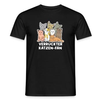 Knuddeltier Haustiere Katze Heimtier Statement - Männer T-Shirt - Schwarz - Vorne - AI Model Male 178 light (178cm)