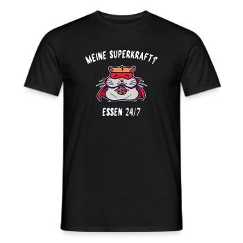 Hamster Statement Lieblingstier Haustiere Tiere - Männer T-Shirt - Schwarz - Vorne - AI Model Male 178 light (178cm)