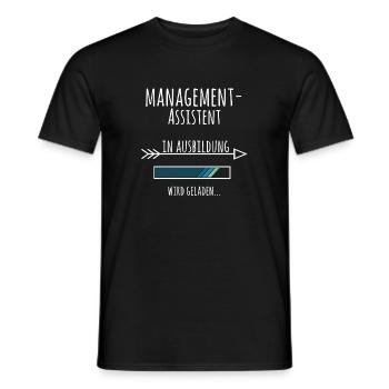 Management Assistent Ausbildung Beruf Geschenk - Männer T-Shirt - Schwarz - Vorne - AI Model Male 178 light (178cm)