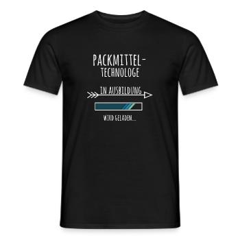 Packmitteltechnologe Ausbildung Beruf Geschenk - Männer T-Shirt - Schwarz - Vorne - AI Model Male 178 light (178cm)