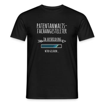 Patentanwaltsfachangestellter Ausbildung Geschenk - Männer T-Shirt - Schwarz - Vorne - AI Model Male 178 light (178cm)